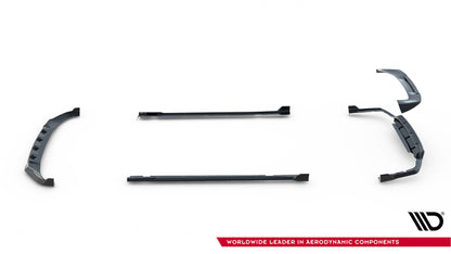 Set of prepreg carbon splitters bmw x7 m-pack g07 facelift