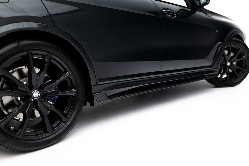 Set of prepreg carbon splitters v.2 bmw x7 m-pack g07 facelift