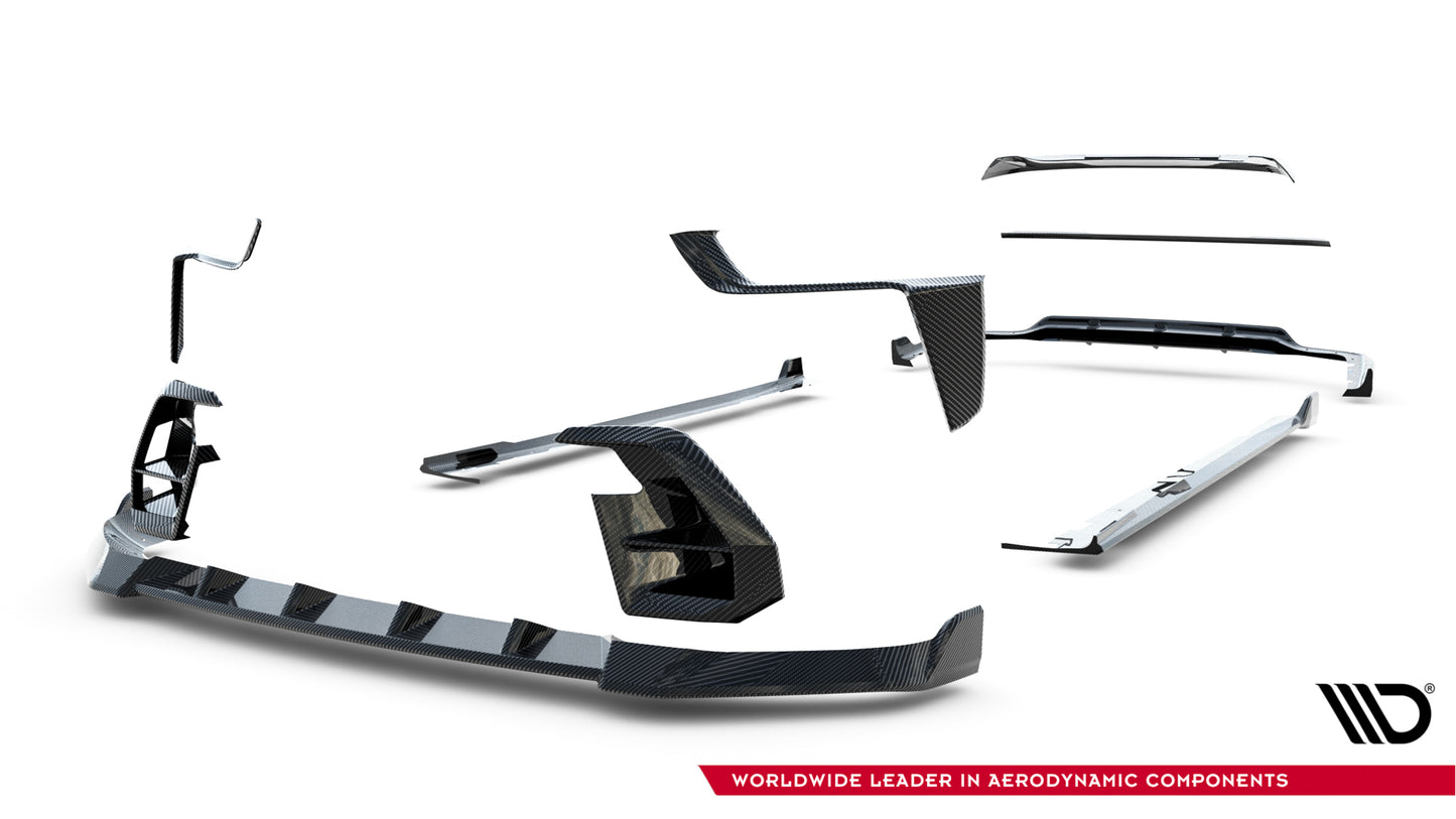 Set of prepreg carbon splitters v.2 bmw x7 m-pack g07 facelift