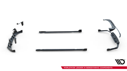 Set of prepreg carbon splitters v.2 bmw x7 m-pack g07 facelift