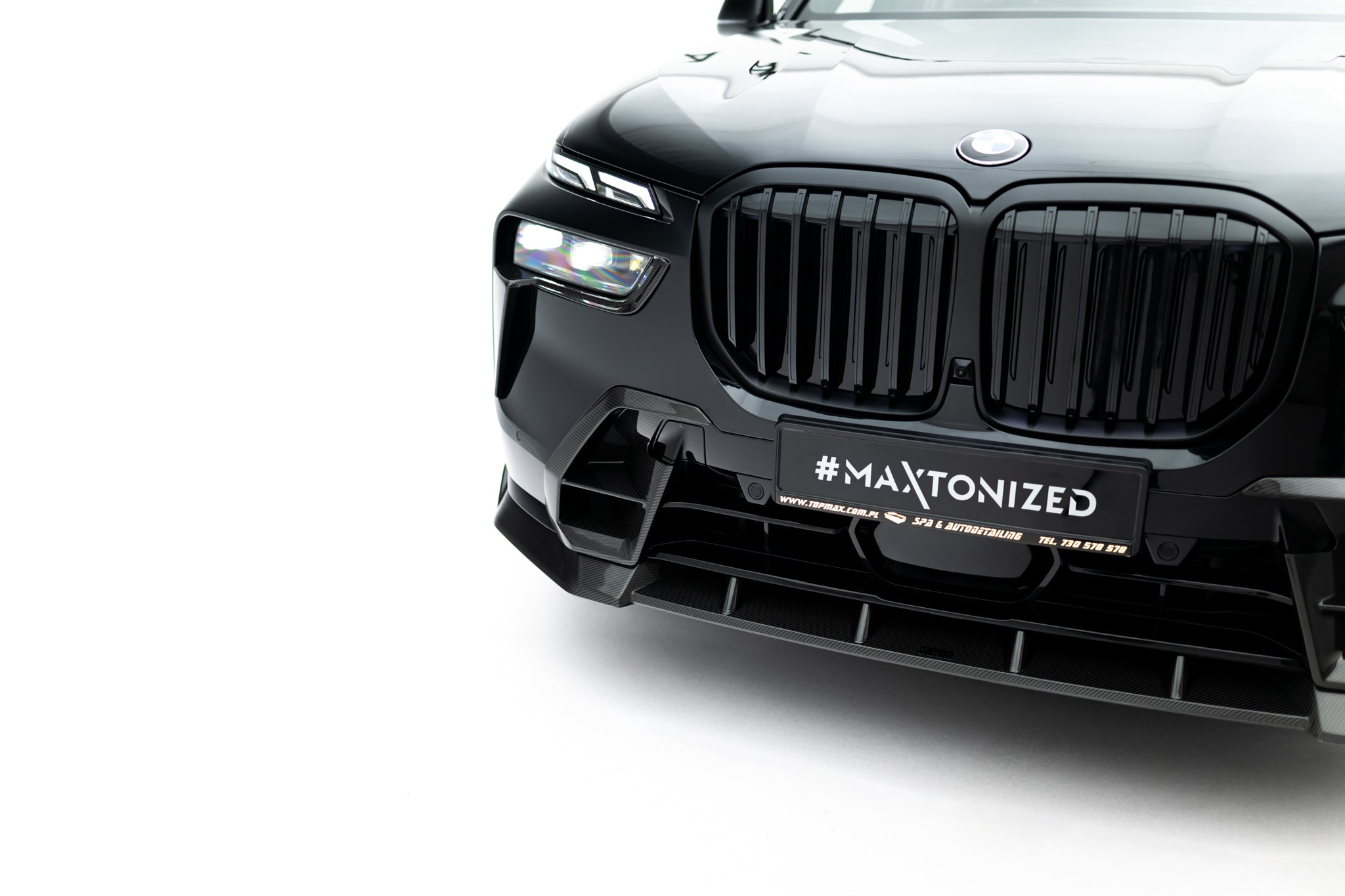 Set of prepreg carbon splitters v.2 bmw x7 m-pack g07 facelift