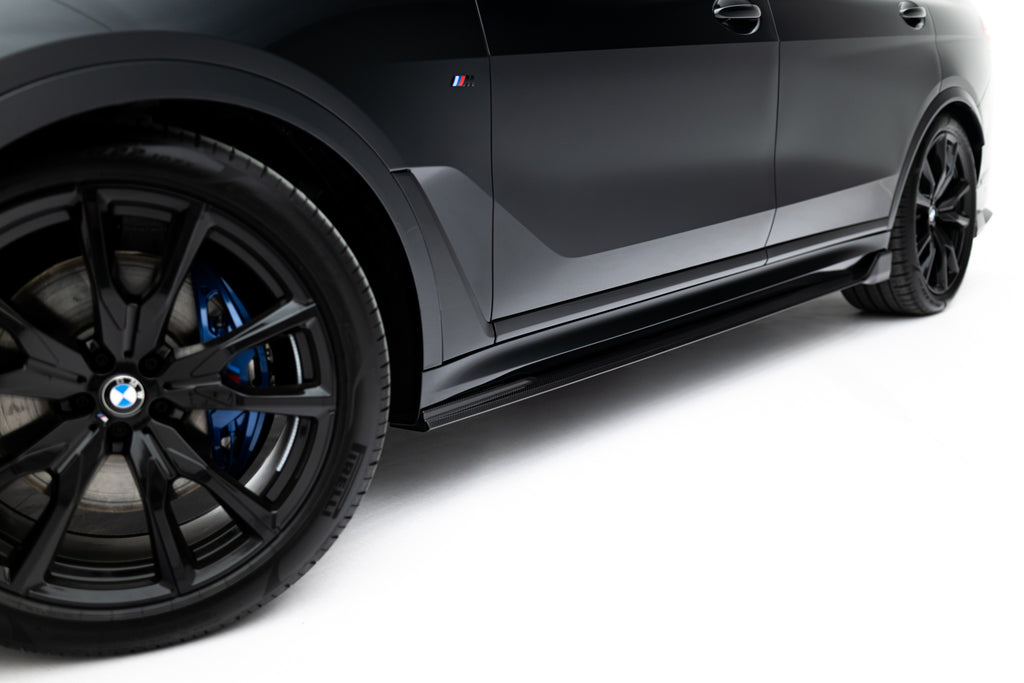 Set of prepreg carbon splitters v.2 bmw x7 m-pack g07 facelift