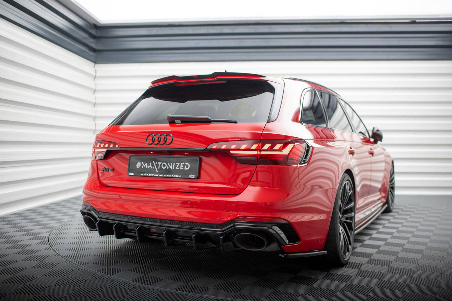Set of splitters audi rs4 b9 facelift