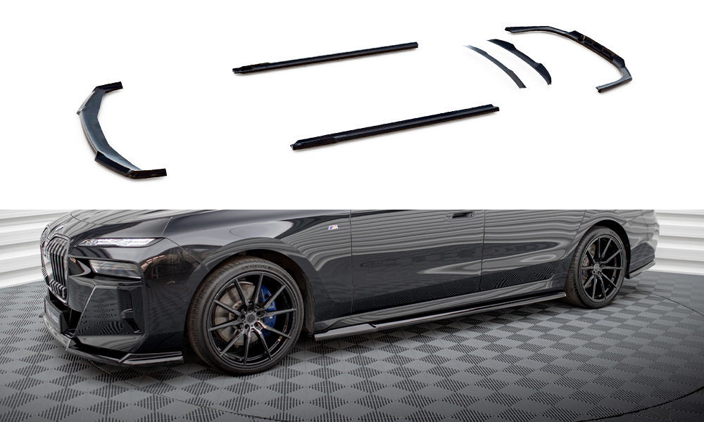 Set of splitters bmw 740d m-pack g70