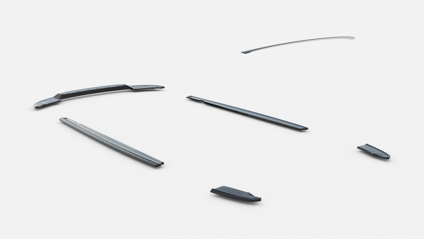 Set of splitters bmw x3 m-pack f25 facelift