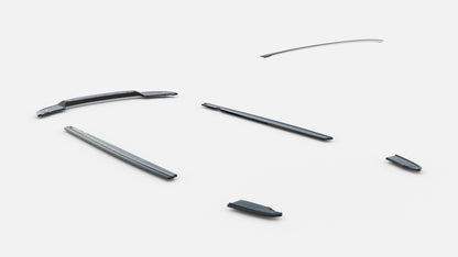 Set of splitters bmw x3 m-pack f25 facelift