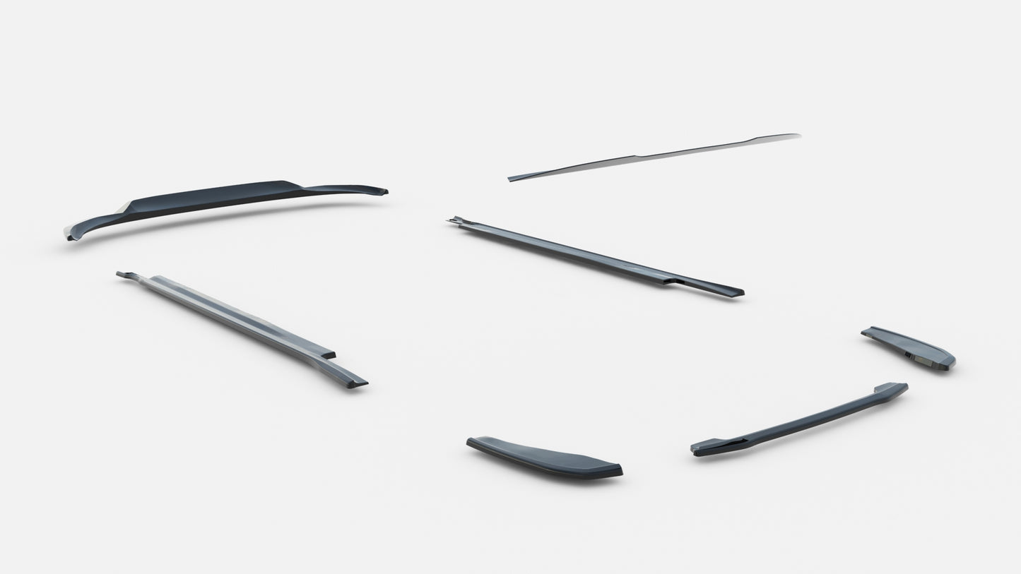 Set of splitters bmw x4 m-pack g02