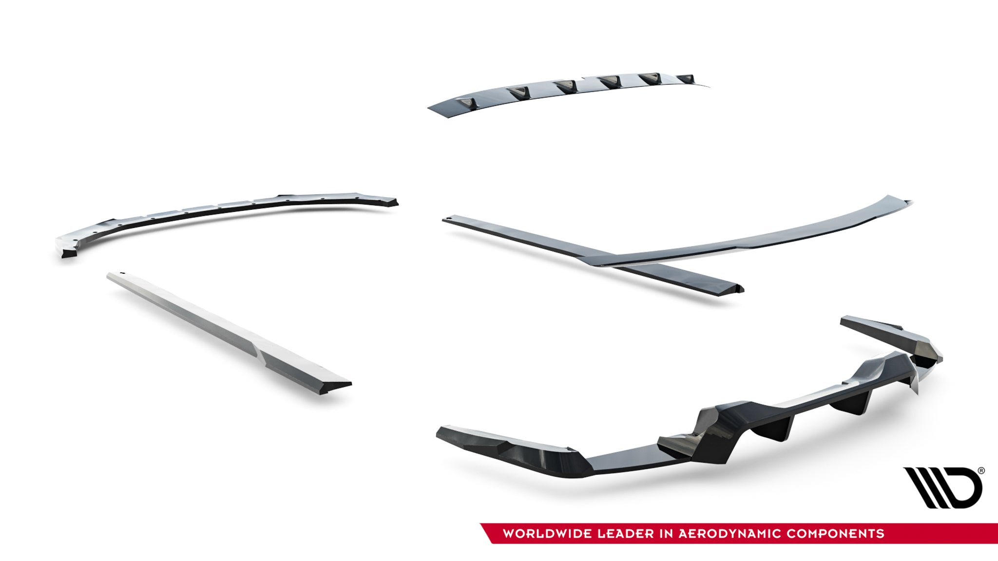 Set of splitters ford mustang dark horse mk7