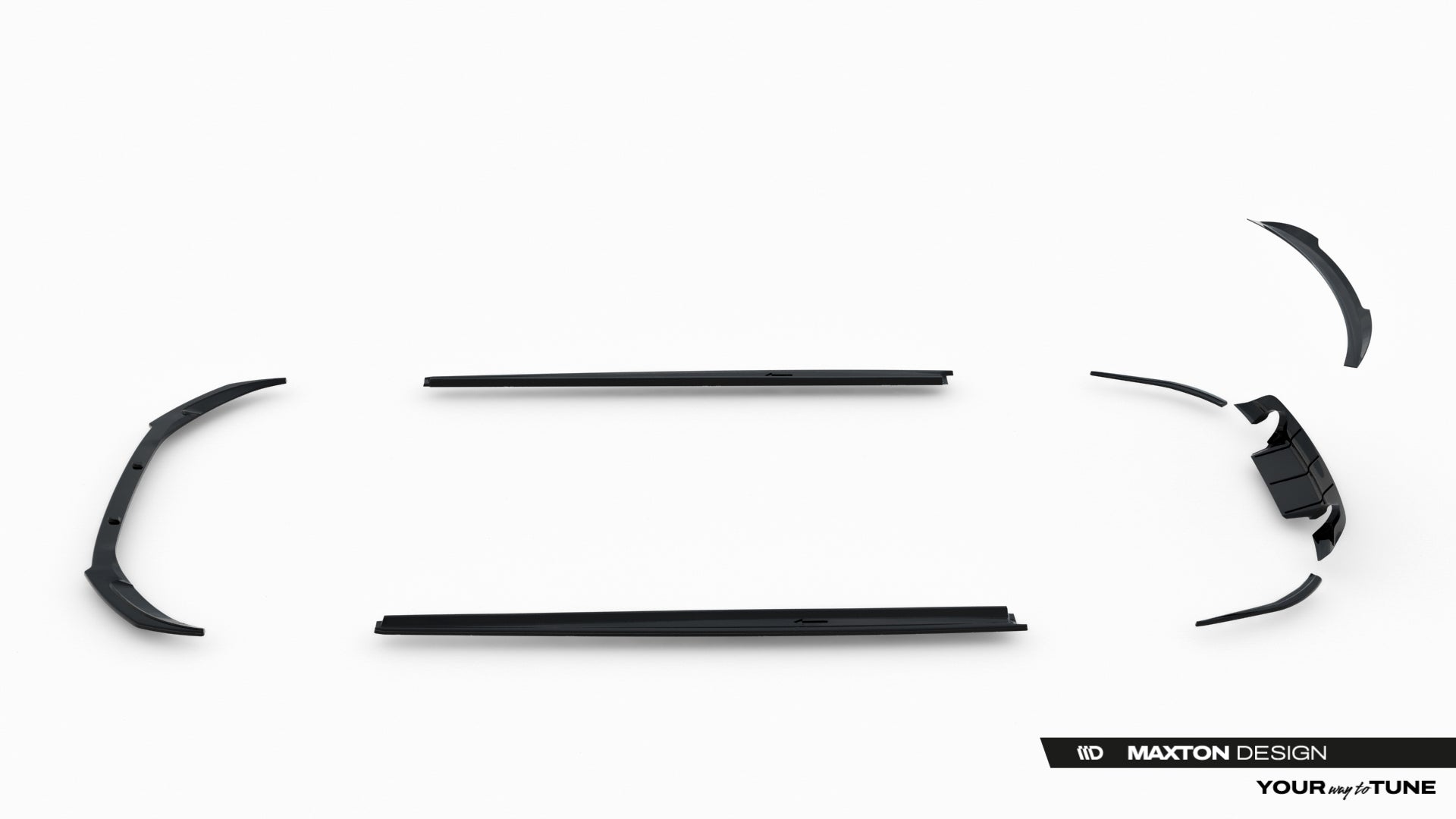 Set of splitters jaguar xe r-dynamic x760 facelift