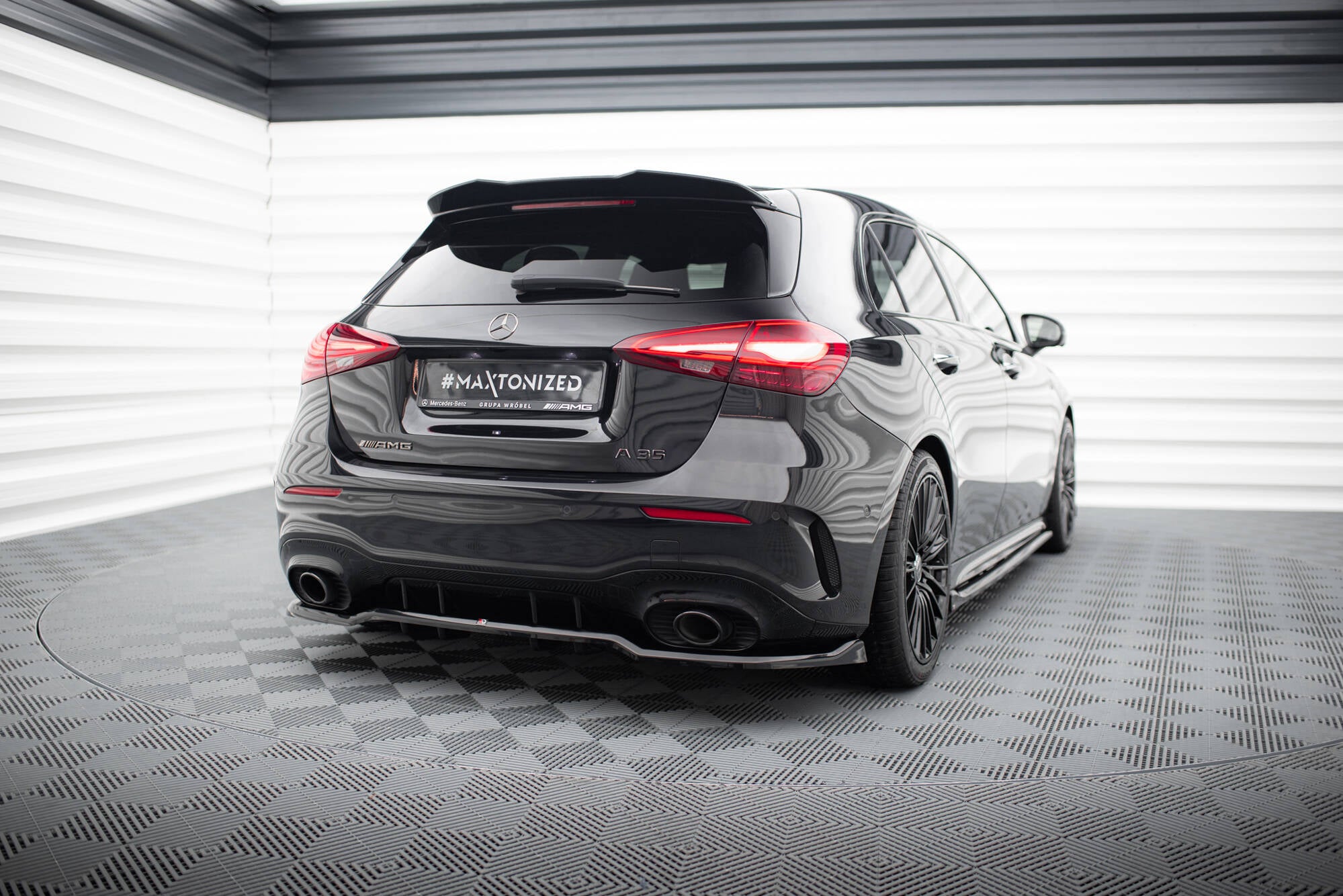 Set of splitters mercedes-amg a35 hatchback w177 facelift