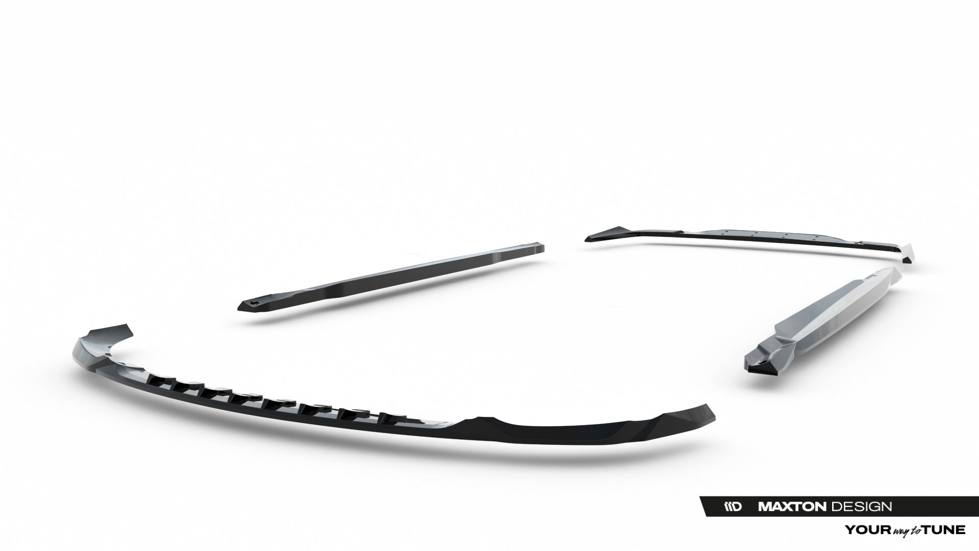 Sett med splittere mercedes-amg c63 sedan / stationcar w206 / s206