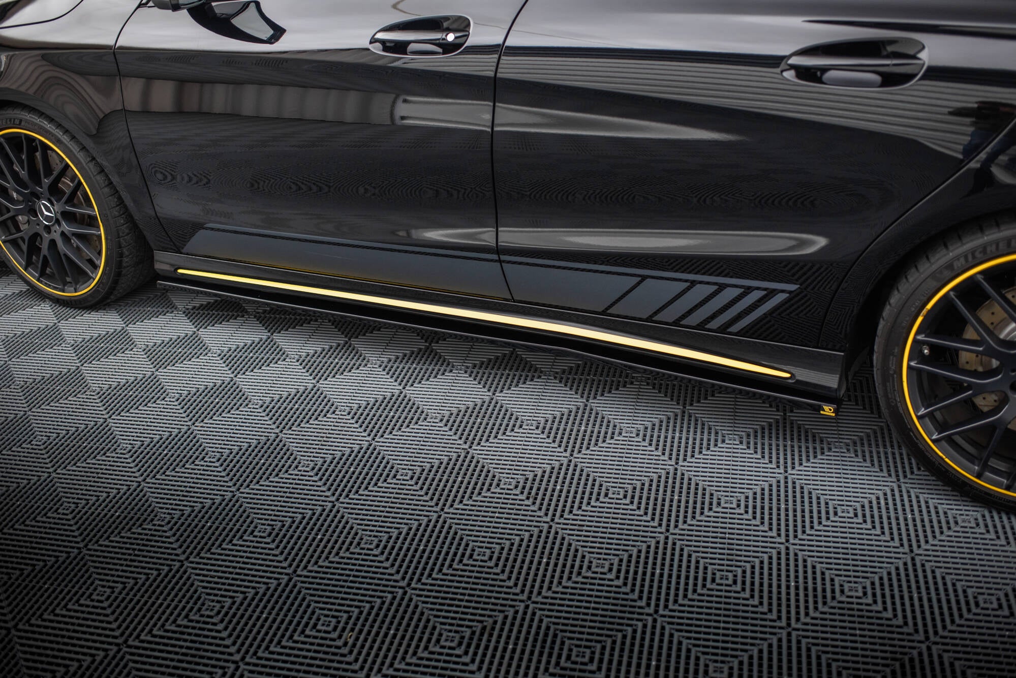 Set of splitters mercedes-amg cla 45 aero c117 facelift