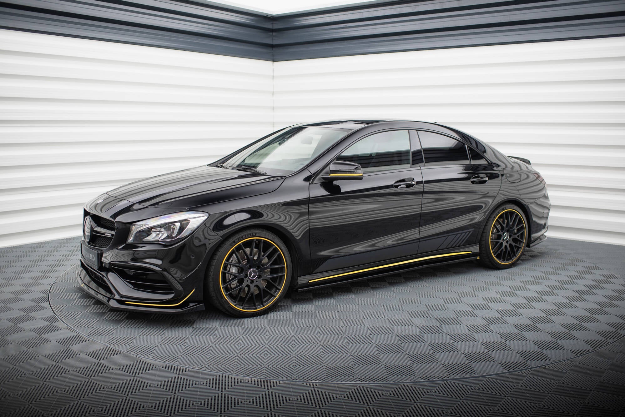 Set of splitters mercedes-amg cla 45 aero c117 facelift