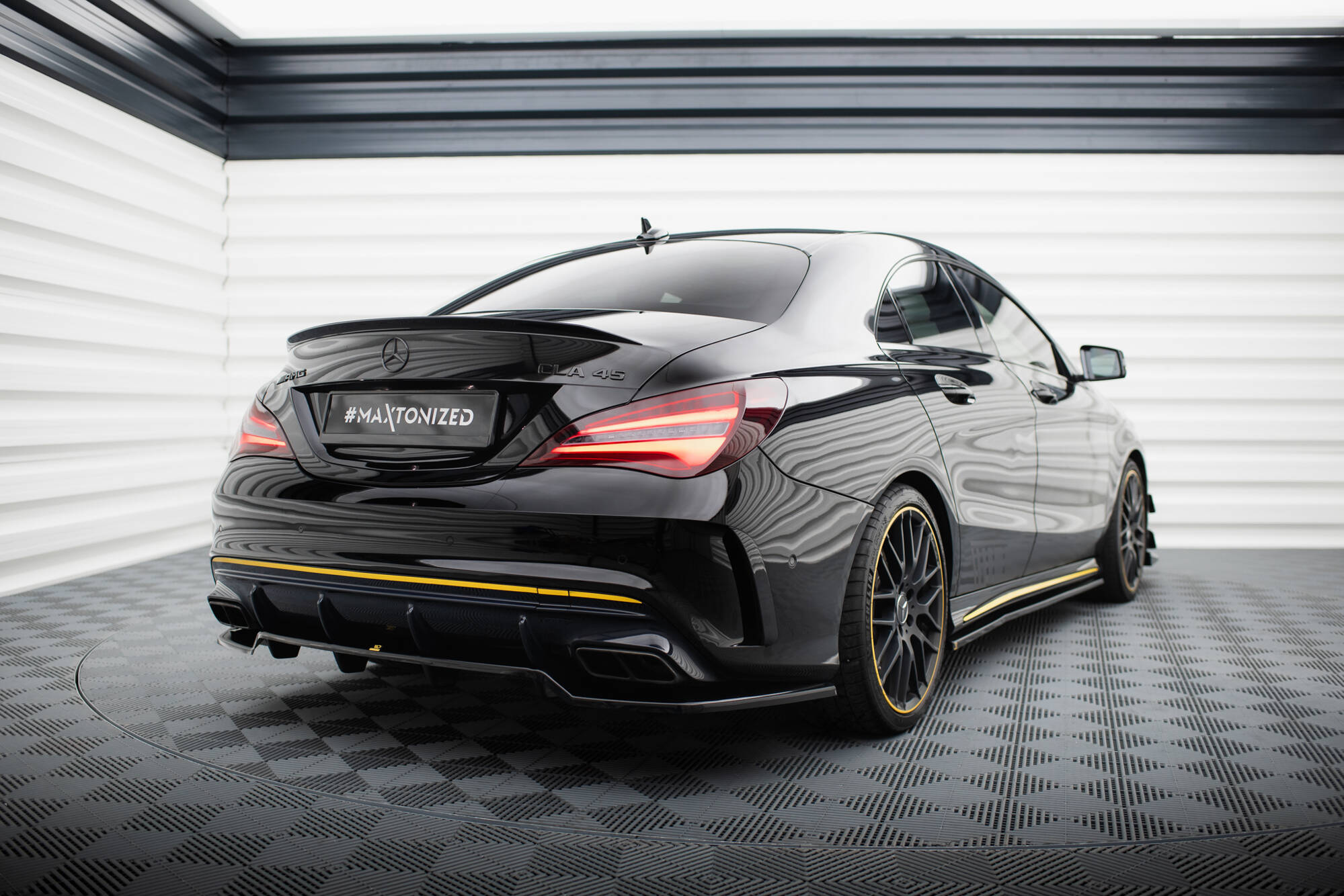 Set of splitters mercedes-amg cla 45 aero c117 facelift