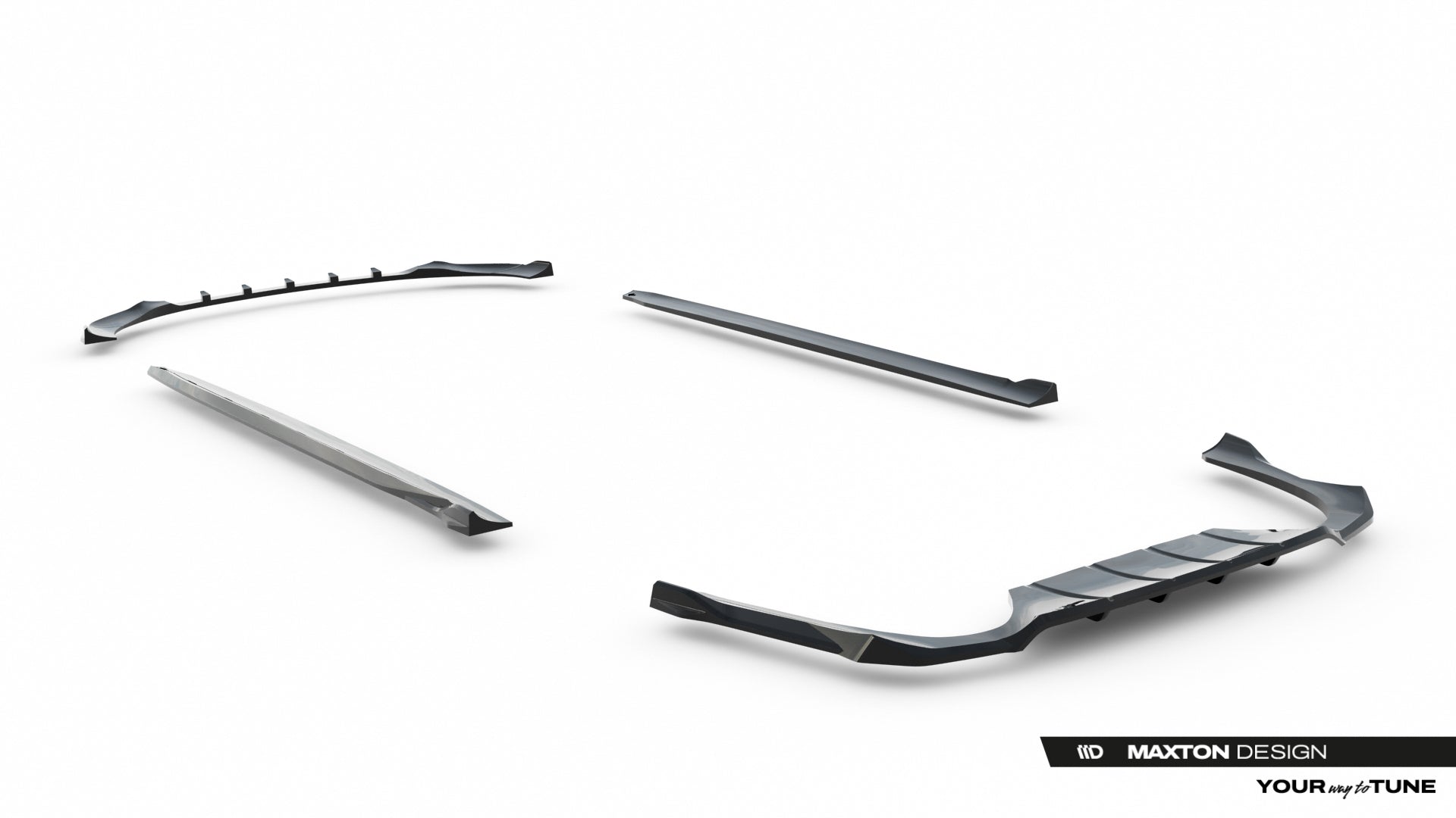 Set of splitters mercedes-amg e53 sedan w214