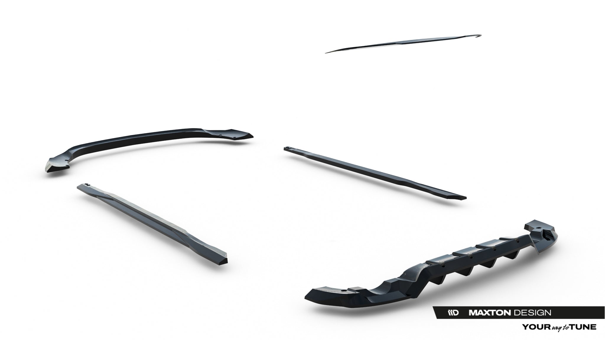 Set of splitters mercedes-amg gla 35 h247 facelift