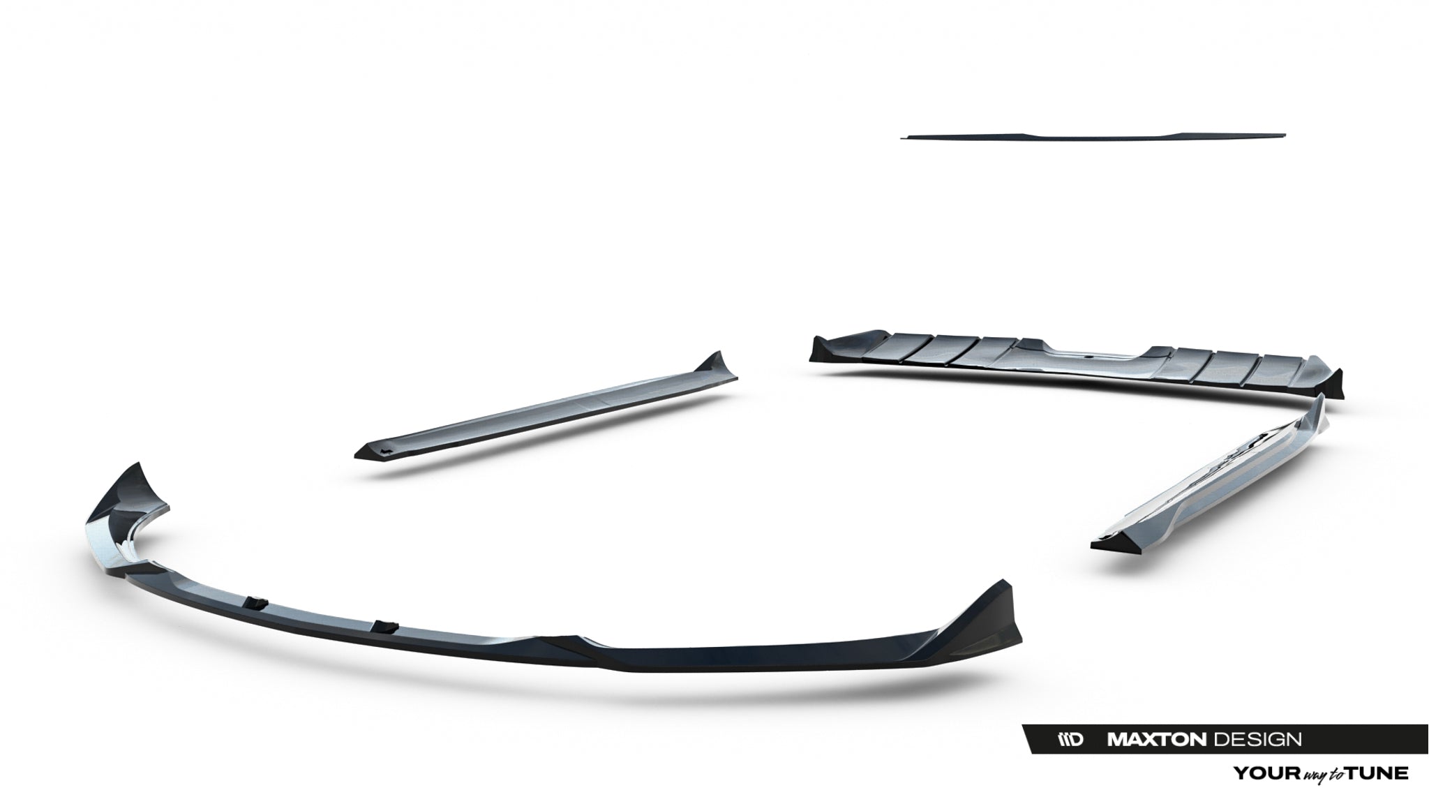 Set of splitters mercedes-amg gt r c190 facelift