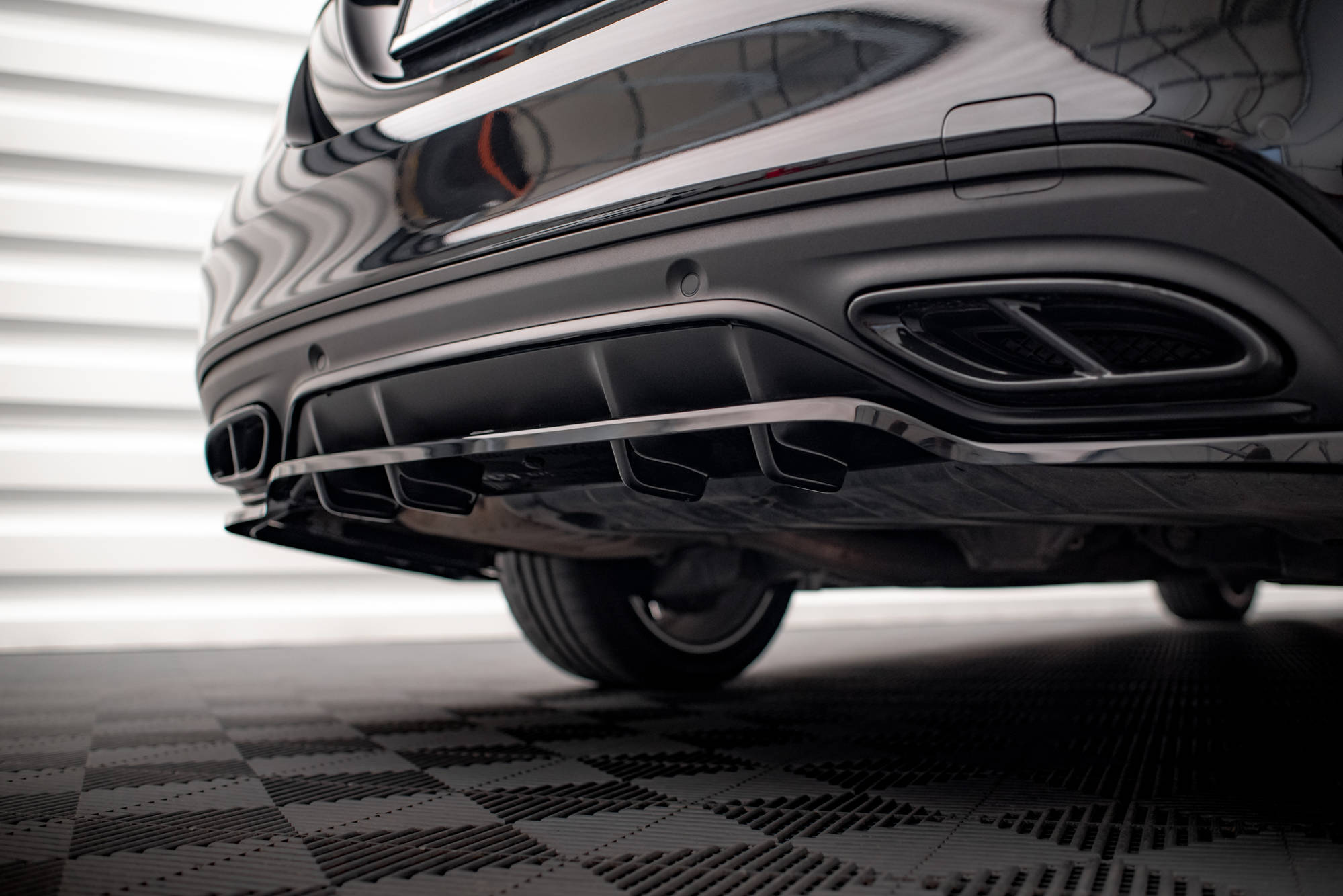 Set of splitters mercedes-benz c amg-line sedan / estate w205 facelift / s205 facelift