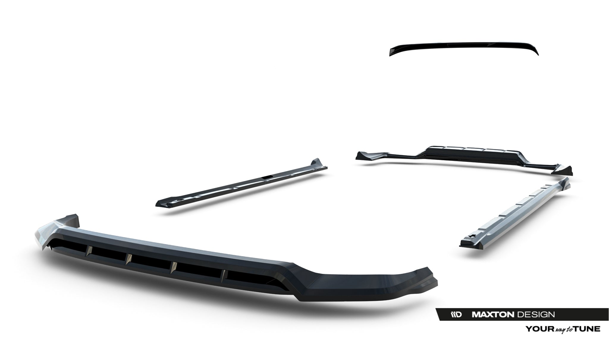 Set of splitters porsche cayenne suv mk3 facelift