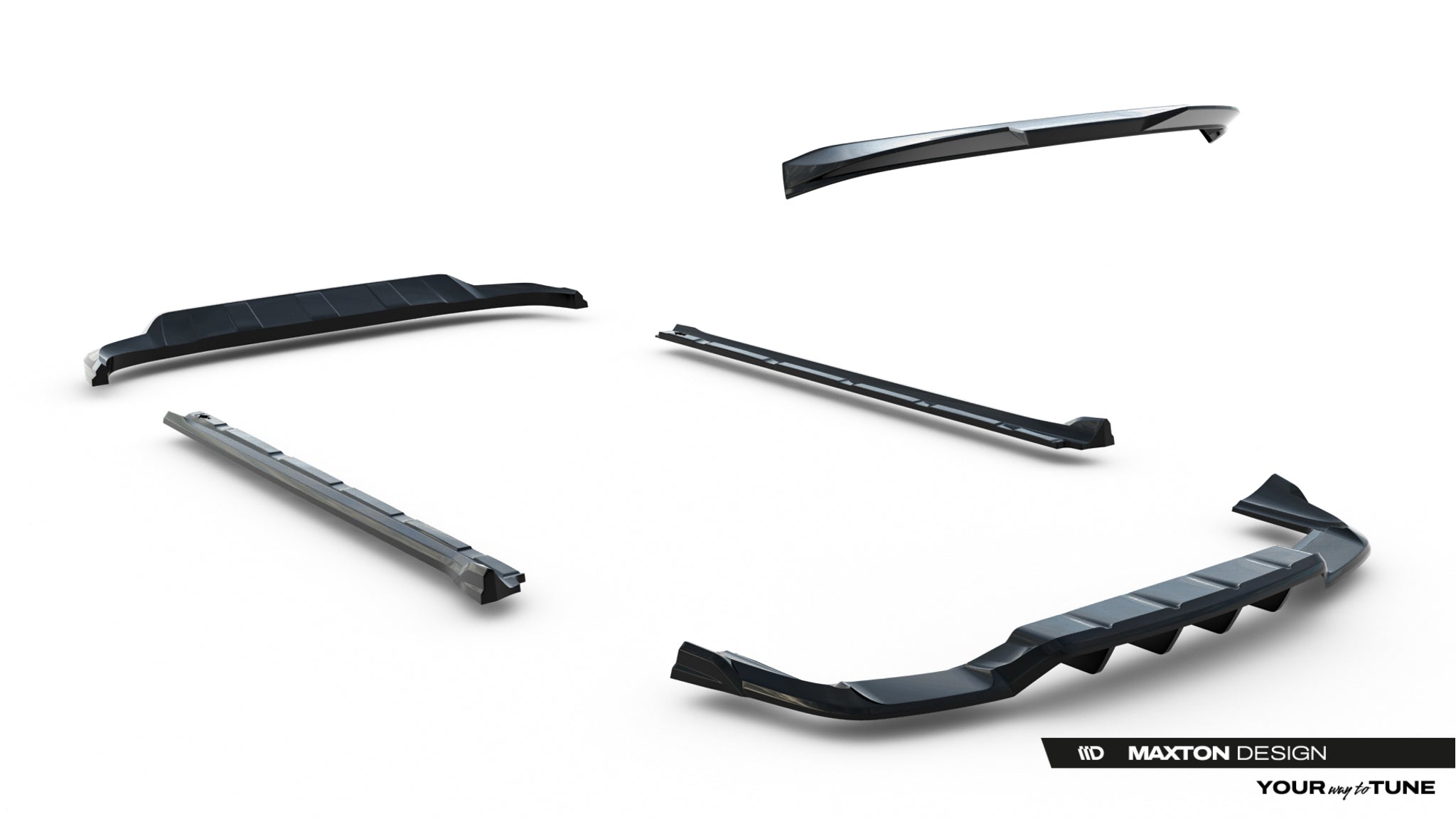 Set of splitters porsche cayenne suv mk3 facelift