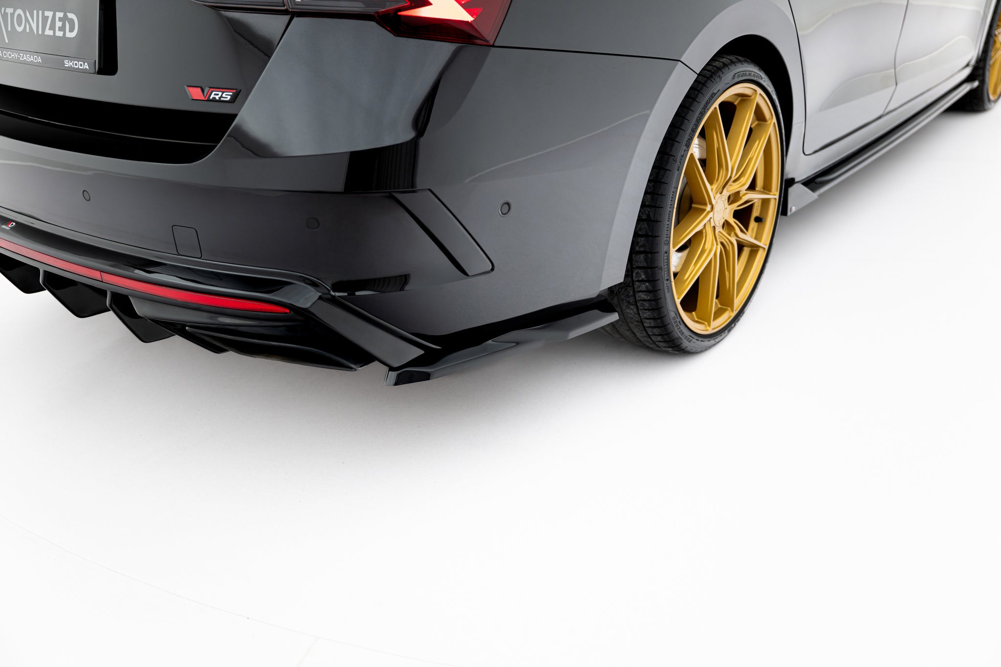 Set of splitters skoda octavia rs liftback mk4 facelift