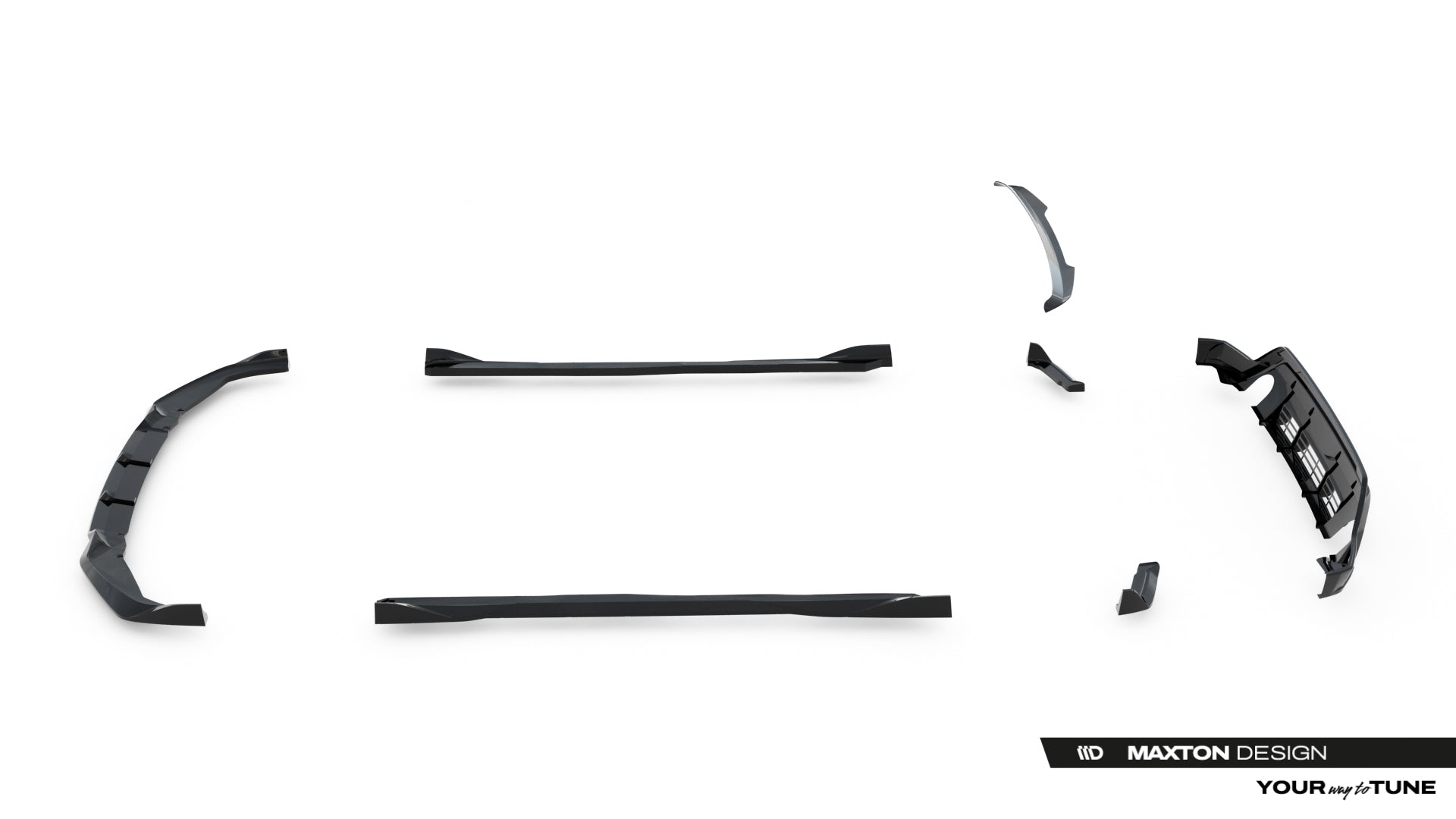 Set of splitters toyota gr yaris mk4 facelift