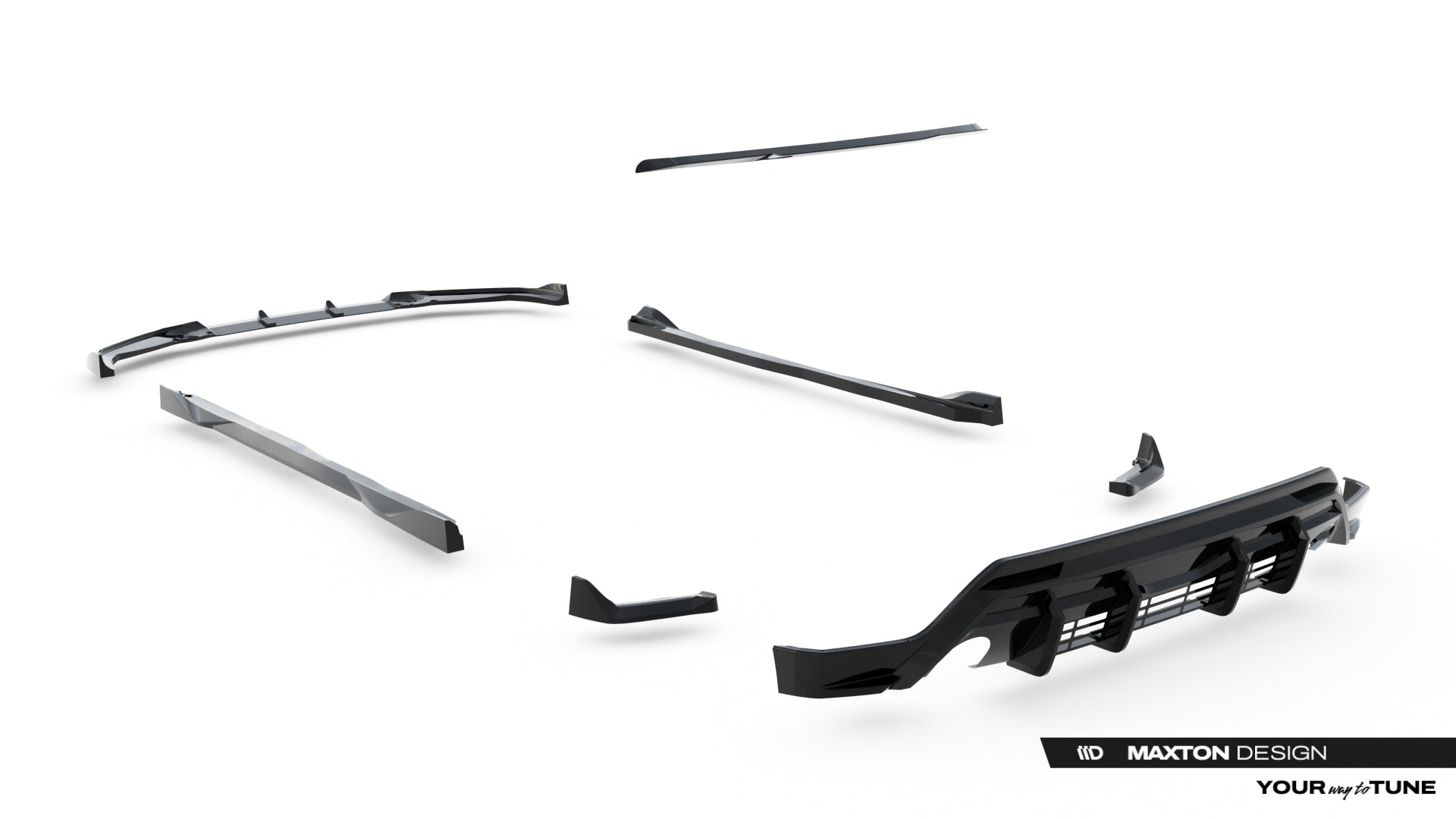 Set of splitters toyota gr yaris mk4 facelift