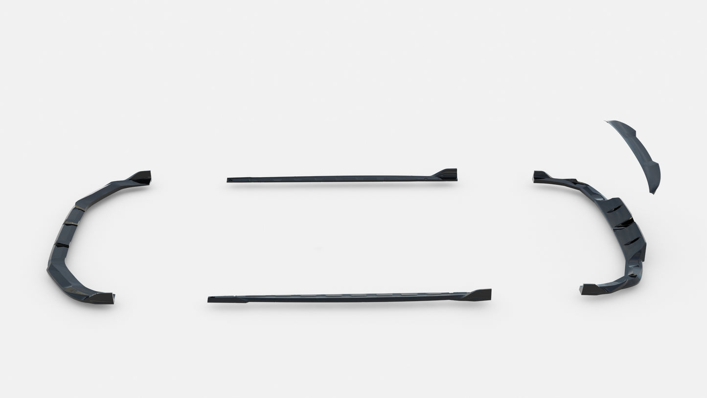 Set of splitters v.2 audi rs3 sedan 8y facelift