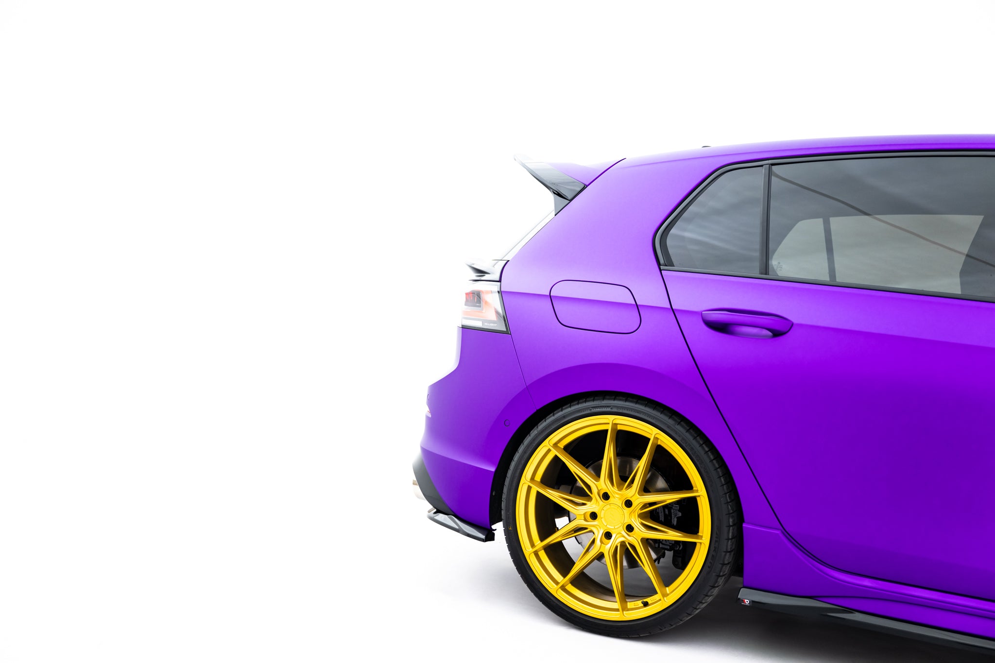 Set of splitters v.2 volkswagen golf r mk8 facelift