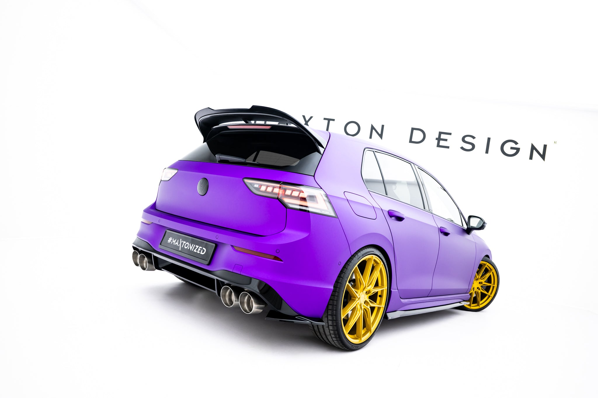 Set of splitters v.2 volkswagen golf r mk8 facelift