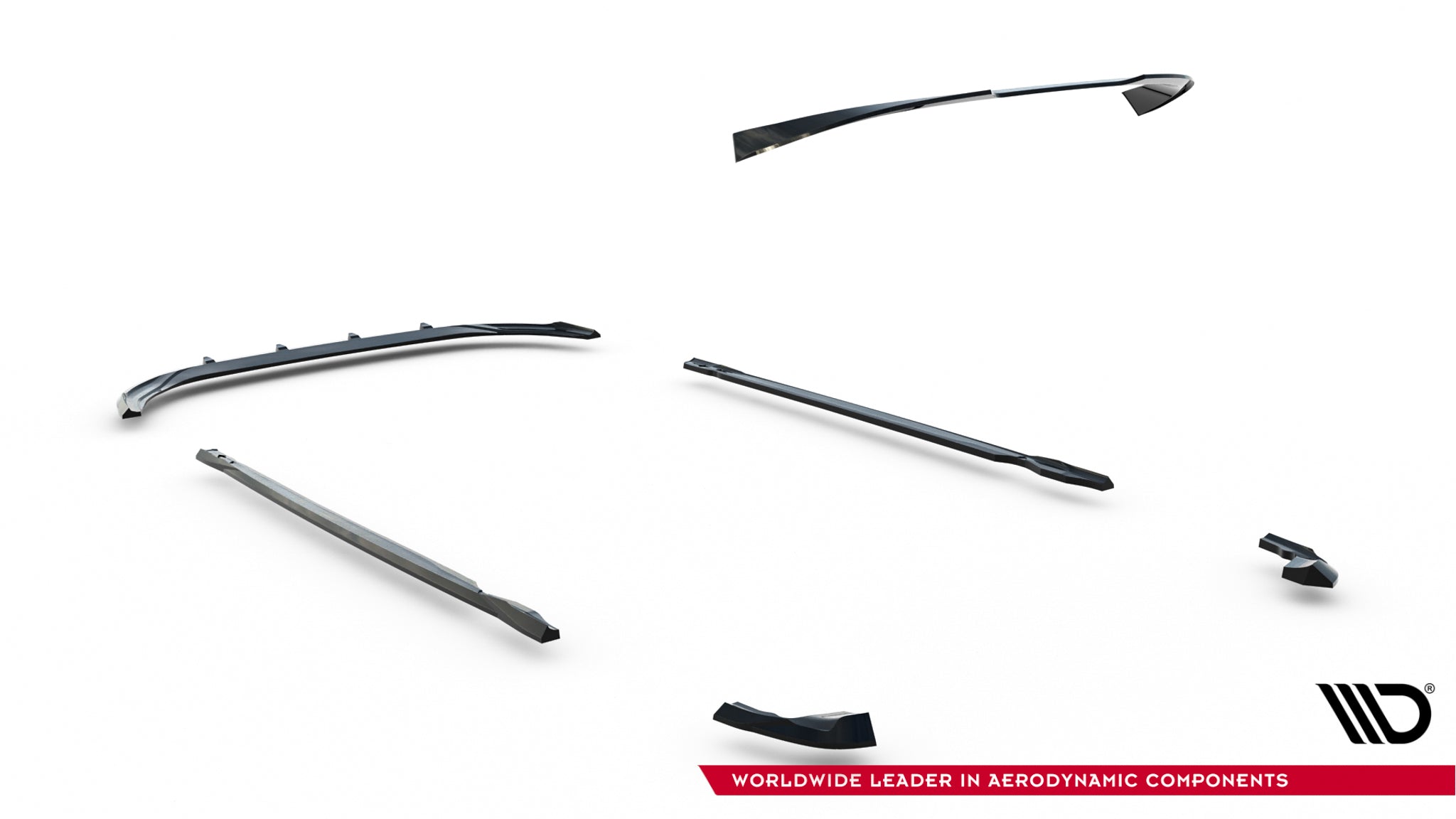 Set of splitters v.2 volkswagen golf r mk8 facelift