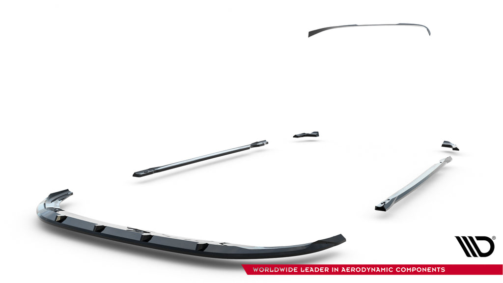 Set of splitters v.2 volkswagen golf r mk8 facelift