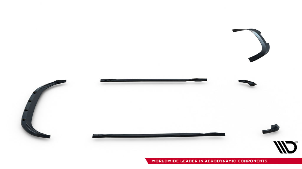 Set of splitters v.2 volkswagen golf r mk8 facelift
