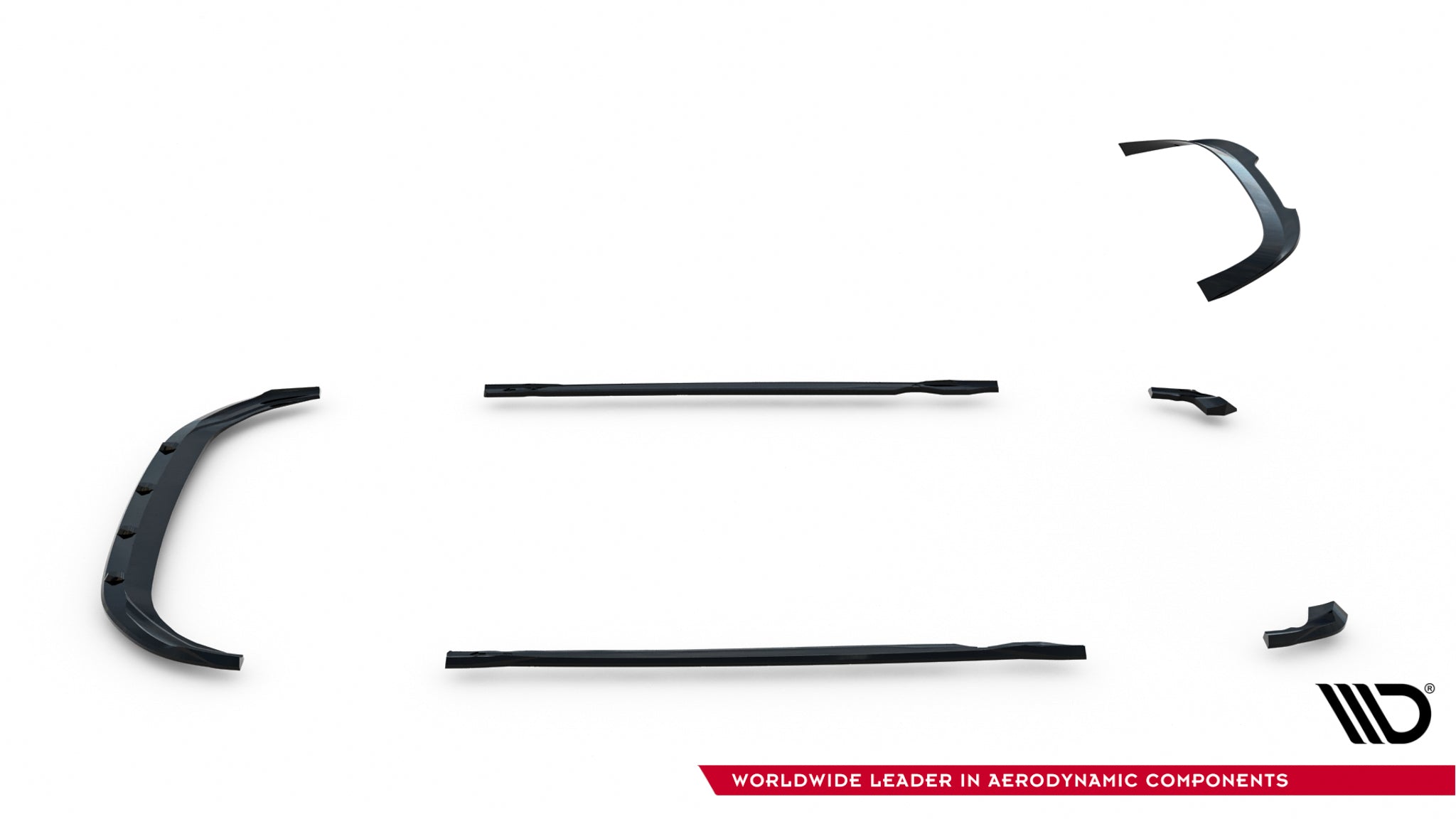 Set of splitters v.2 volkswagen golf r mk8 facelift