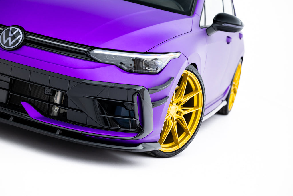 Set of splitters v.2 volkswagen golf r mk8 facelift