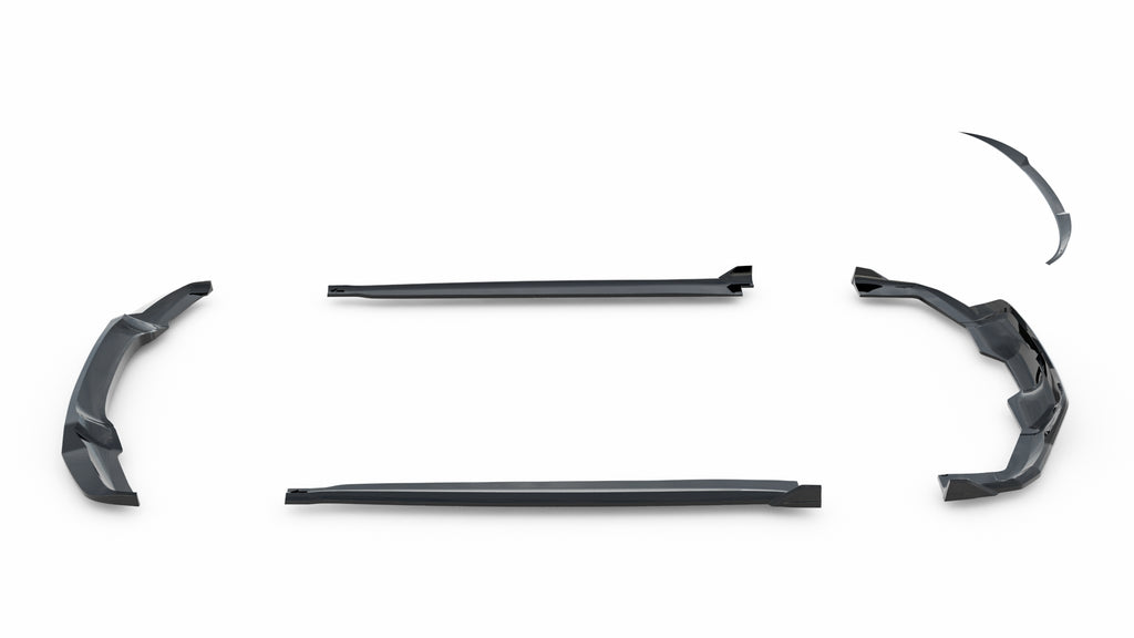 Set of splitters v.2 suitable for bmw x6 m-pack f16