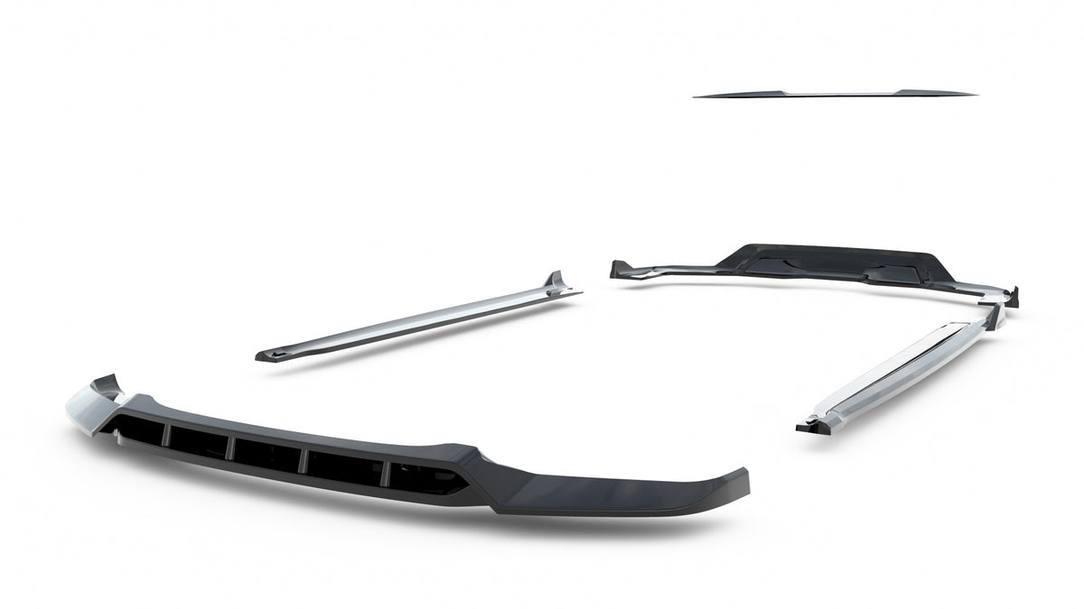 Set of splitters v.2 suitable for bmw x6 m-pack f16