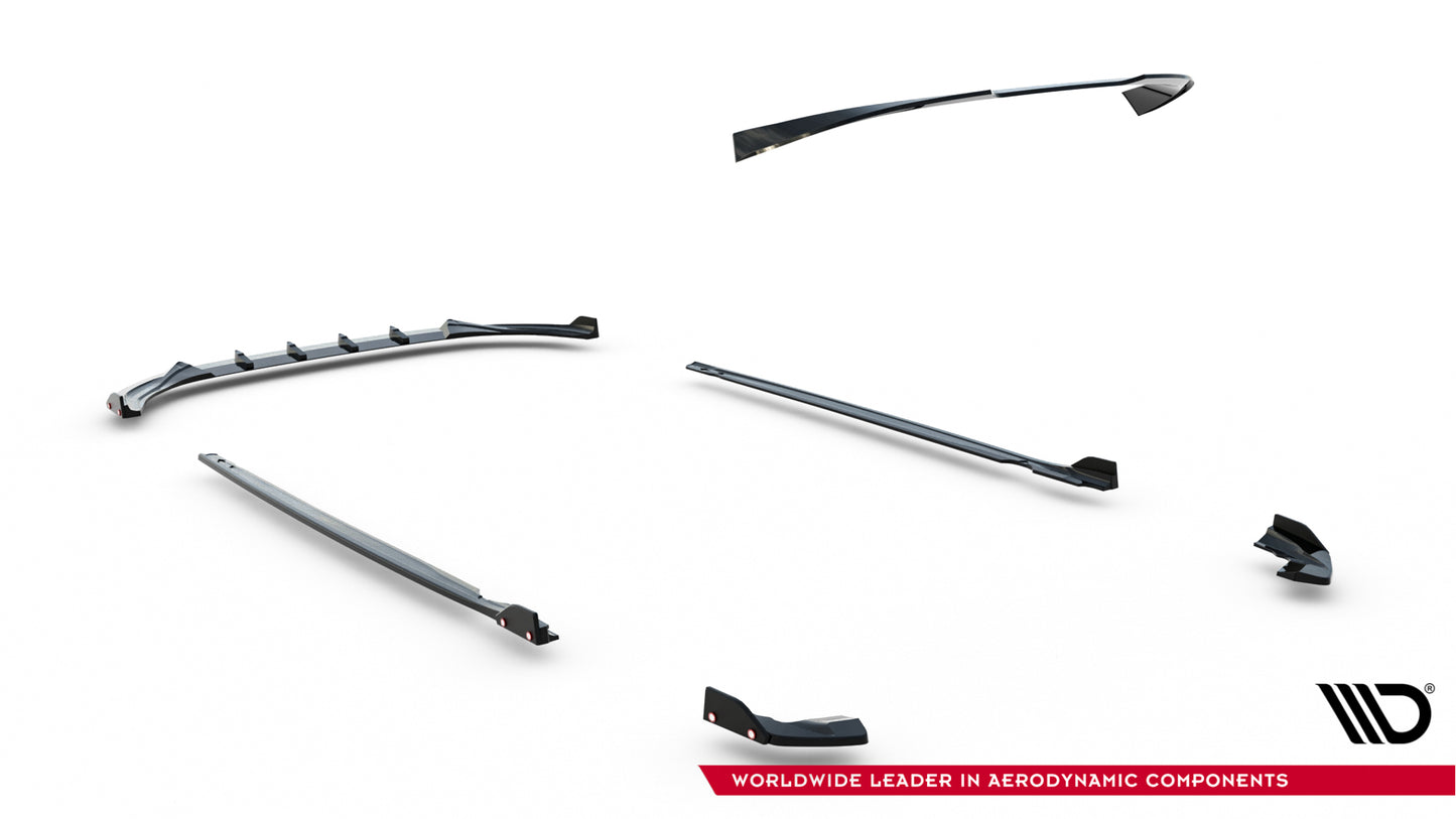 Set of splitters v.3 volkswagen golf r mk8 facelift