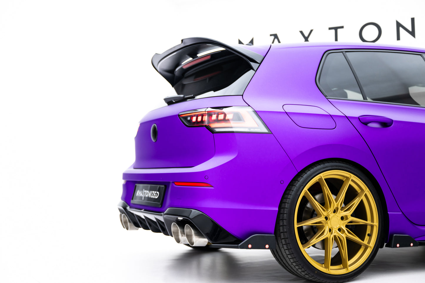 Set of splitters v.4 volkswagen golf r mk8 facelift