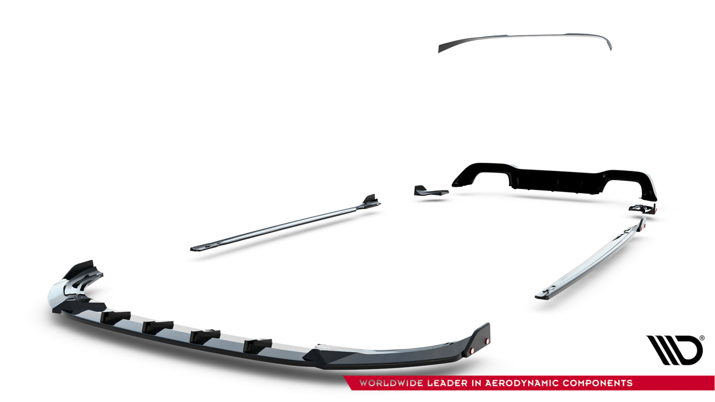 Set of splitters v.4 volkswagen golf r mk8 facelift