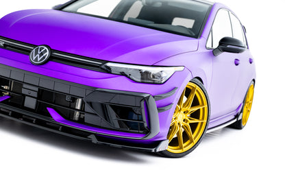 Set of splitters v.4 volkswagen golf r mk8 facelift