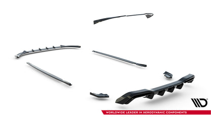 Set of splitters v.5 volkswagen golf r mk8 facelift