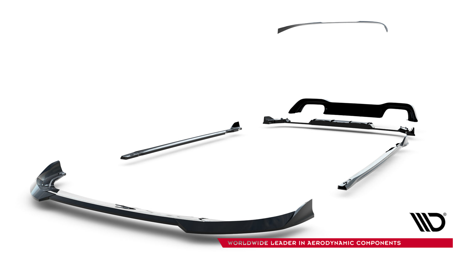 Set of splitters v.6 volkswagen golf r mk8 facelift