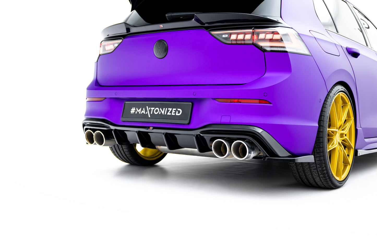 Set of splitters v.6 volkswagen golf r mk8 facelift