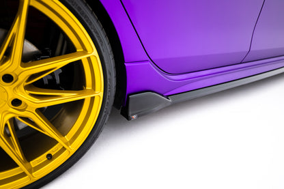 Set of splitters v.6 volkswagen golf r mk8 facelift