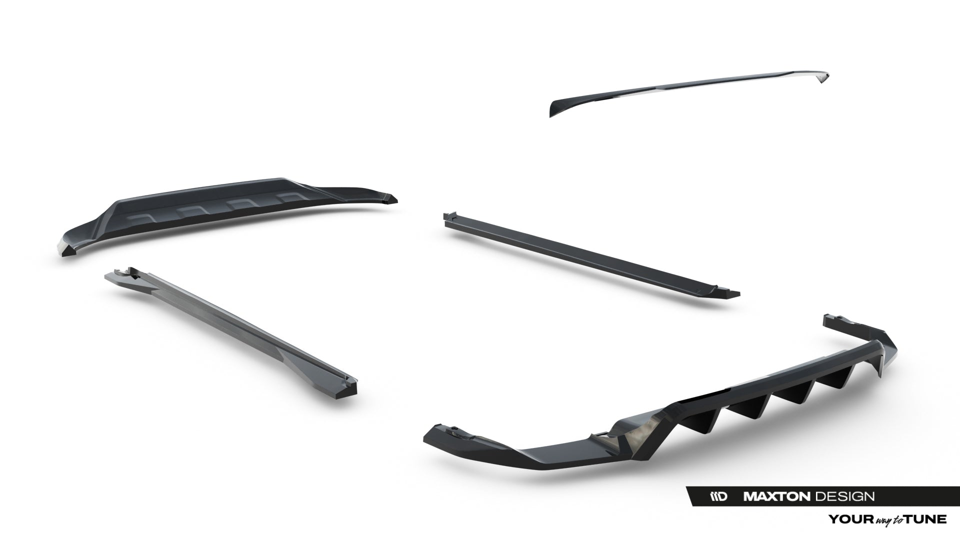Set of splitters volkswagen touareg elegance mk3 facelift