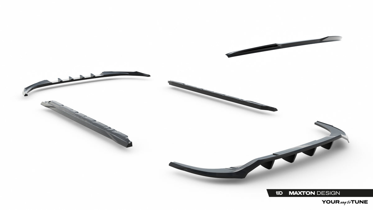 Set of splitters suitable for audi a3 sedan 8y facelift