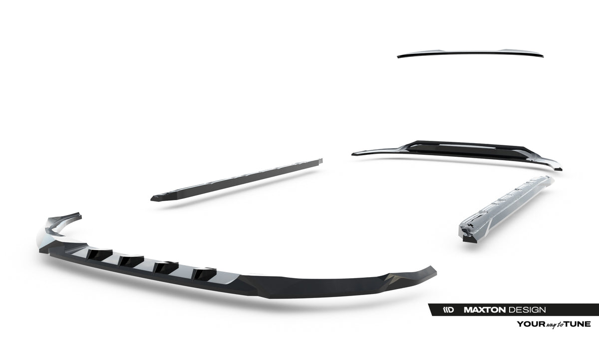 Set of splitters suitable for audi a3 sedan 8y facelift