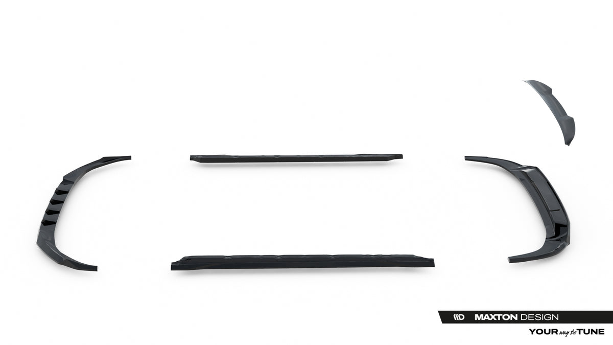 Set of splitters suitable for audi a3 sedan 8y facelift