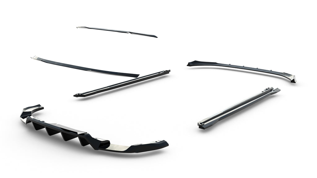 Set of splitters suitable for audi q5 s-line sportback mk3